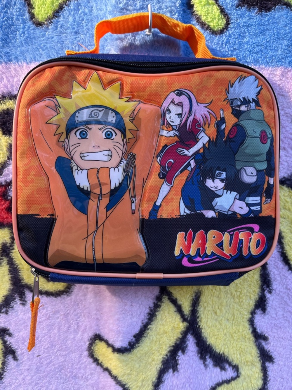 Bioworld Naruto Shippuden Squad Insulated Lunch Tote - Naruto Sasuke Sakura